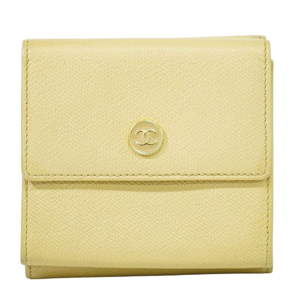 Authentic Chanel Coco Mark Coco Button Trifold Fo… - image 1